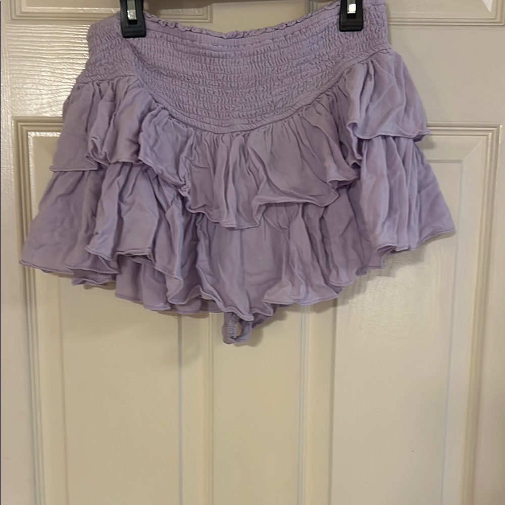 Rock n rags size Medium Lavender Ruffled Mini Skirt